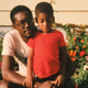 A young Delano Squires and his father
Delano Squires